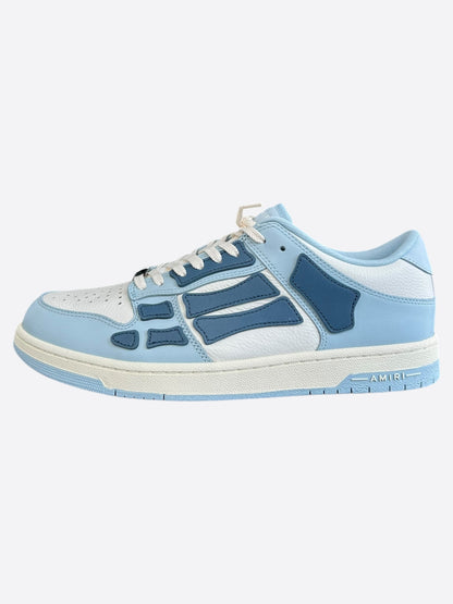 Amiri Blue & White Skeleton Low Top Sneakers