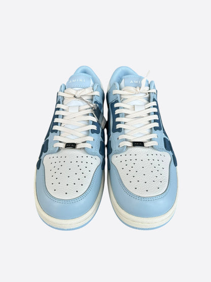 Amiri Blue & White Skeleton Low Top Sneakers