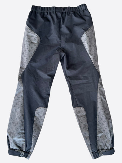Louis Vuitton Black & Grey 2054 Monogram Heat Reflective Track Pants