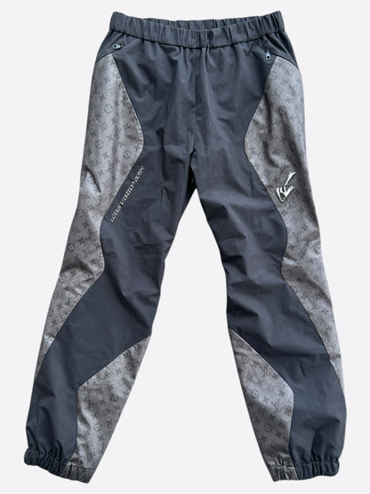 Louis Vuitton Black & Grey 2054 Monogram Heat Reflective Track Pants