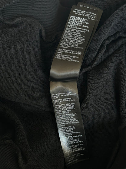 Balenciaga Black & White Campaign Logo Hoodie