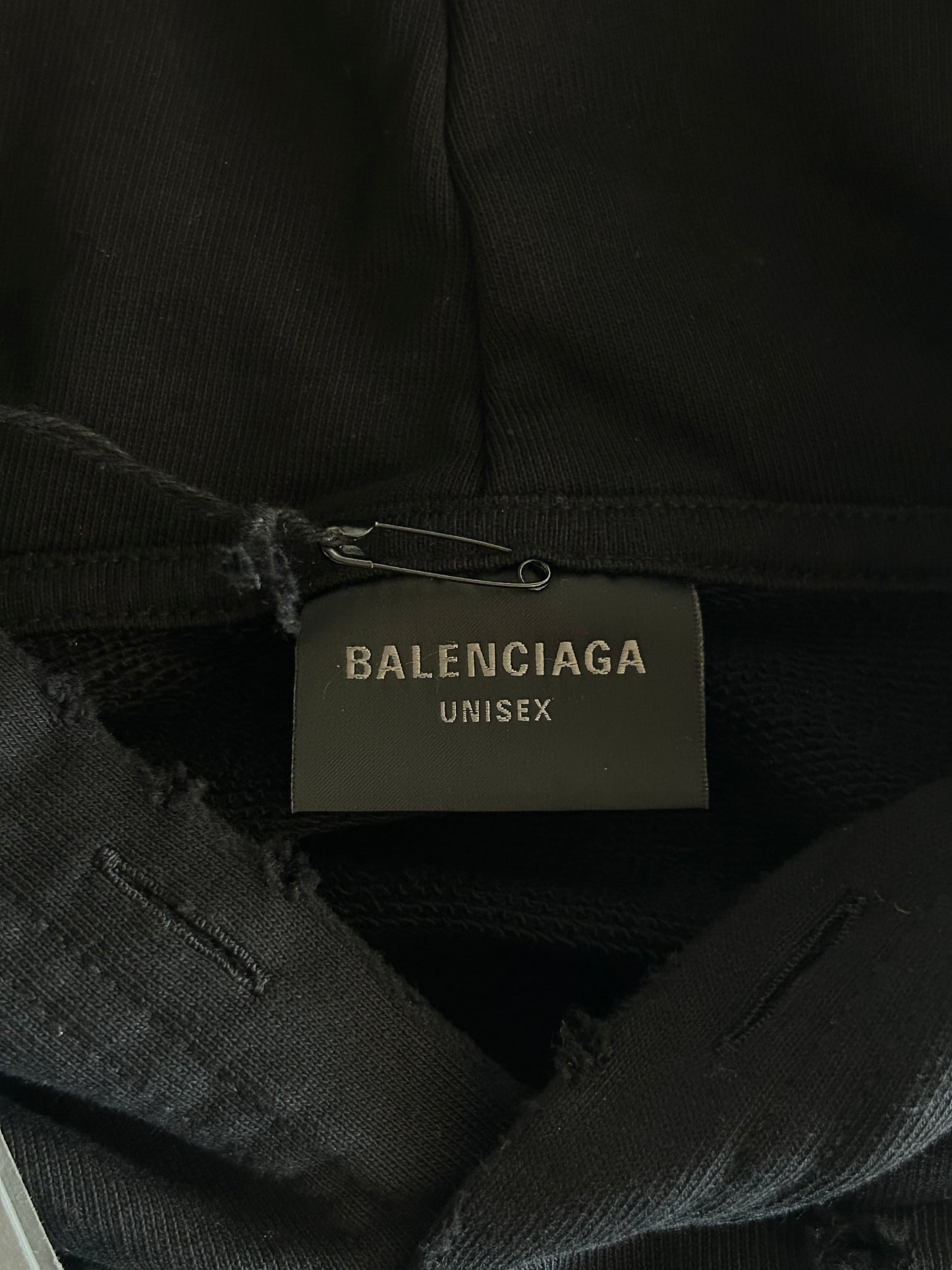Balenciaga Black & White Logo Hoodie