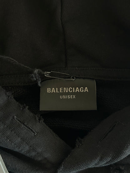 Balenciaga Black & White Logo Hoodie