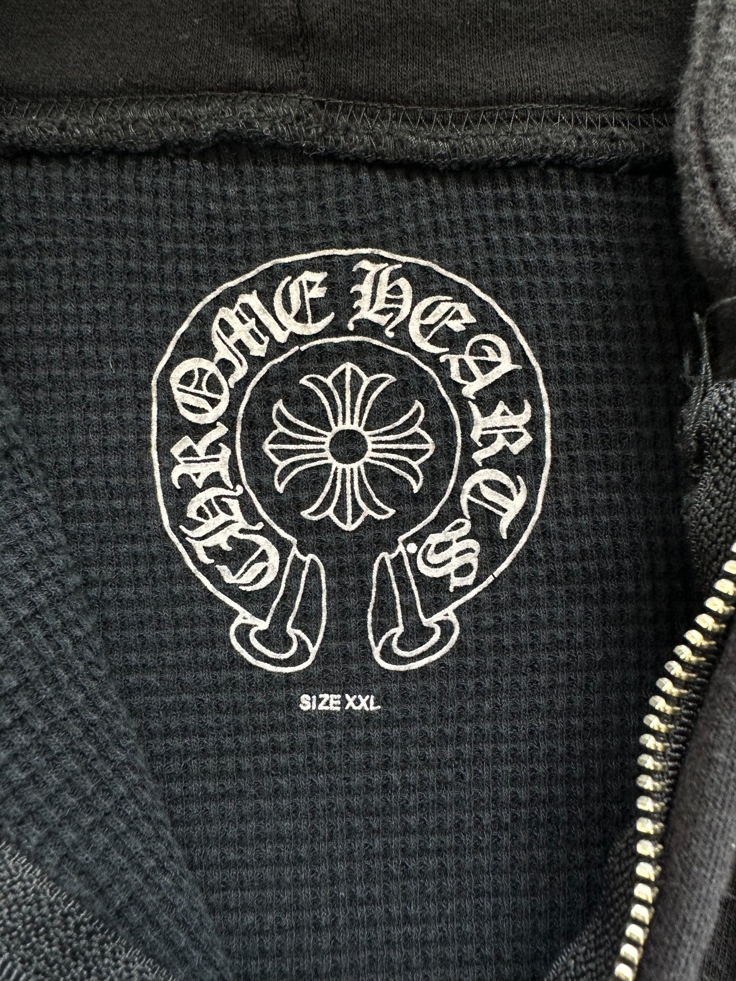 Chrome Hearts Black & Green Horseshoe Logo Hoodie