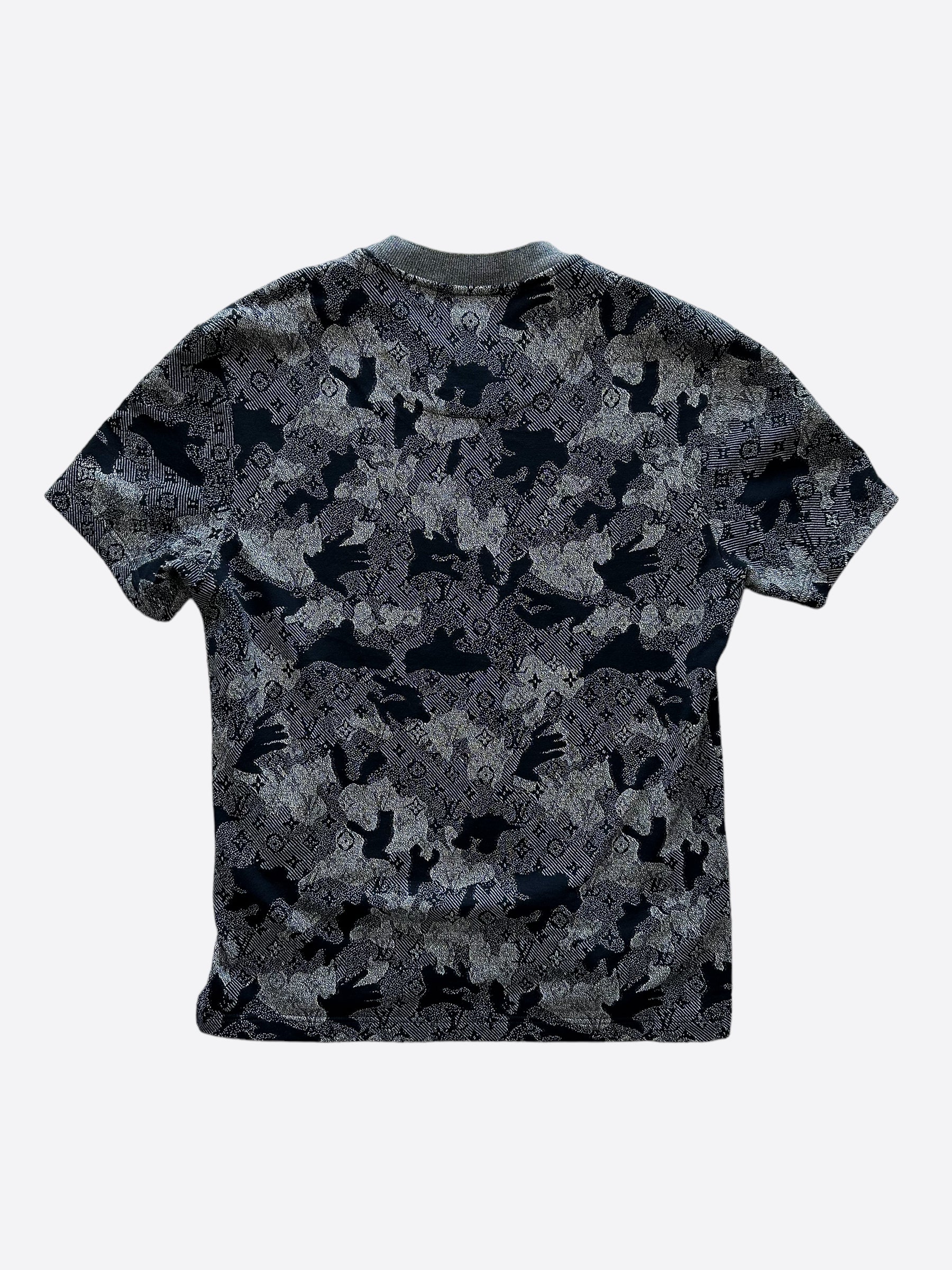 Louis Vuitton Grey Camouflage Monogram T-Shirt
