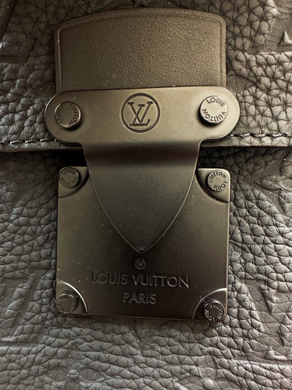 Louis Vuitton Black Taurillon Leather Monogram Phone Pouch