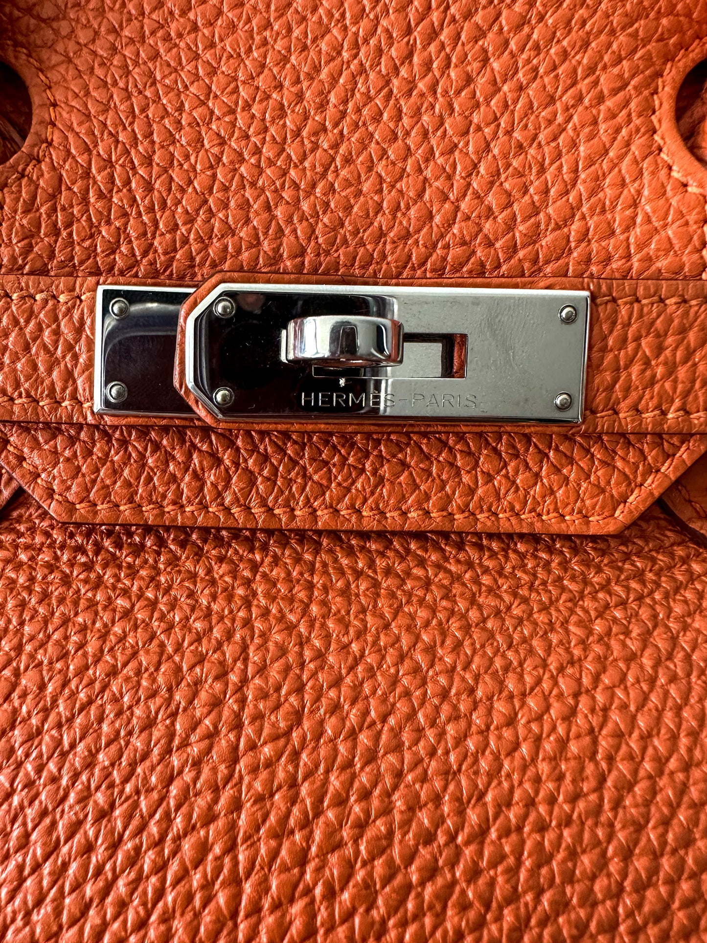 Hermès Orange Togo Leather Birkin 30