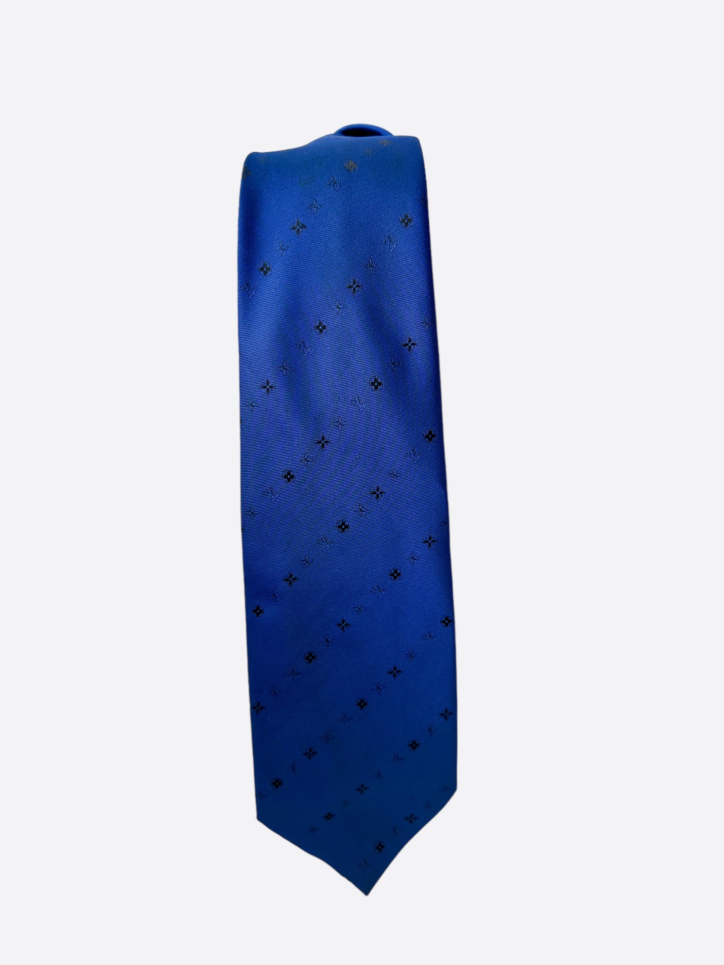 Louis Vuitton Blue Mini Monogram Tie