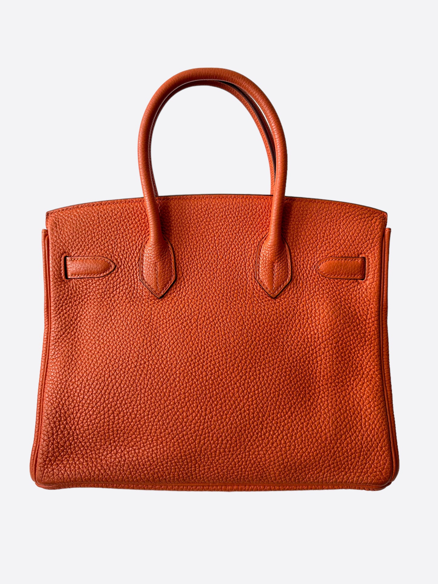 Hermès Orange Togo Leather Birkin 30