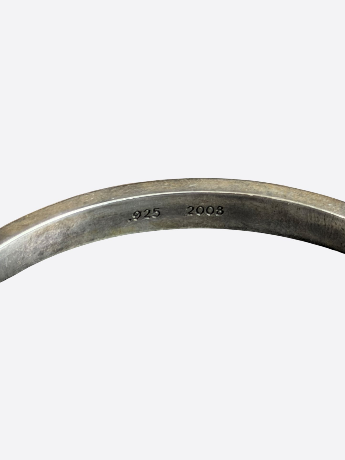 Chrome Hearts Silver Spacer Bangle Bracelet