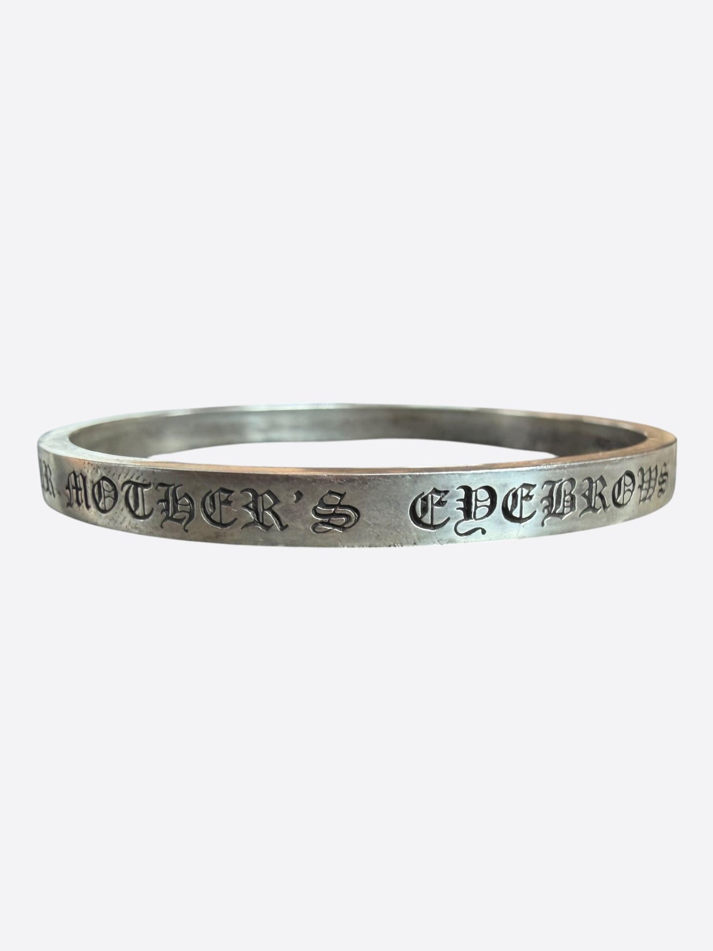 Chrome Hearts Silver Spacer Bangle Bracelet