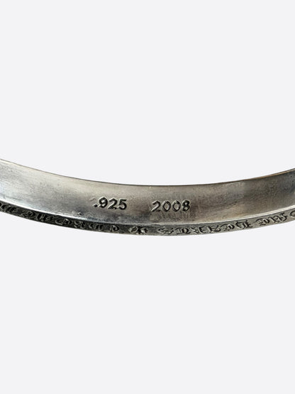 Chrome Hearts Silver Spacer Bangle Bracelet