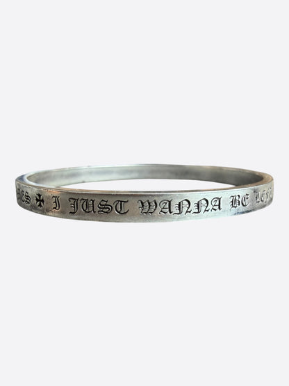 Chrome Hearts Silver Spacer Bangle Bracelet