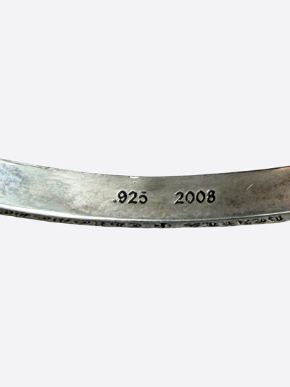 Chrome Hearts Silver Spacer Bangle Bracelet