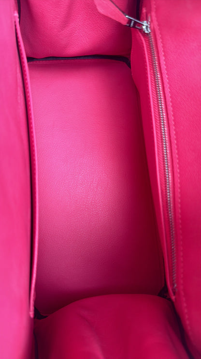 Hermès Pink Ostrich & Palladium Hardware Birkin 30