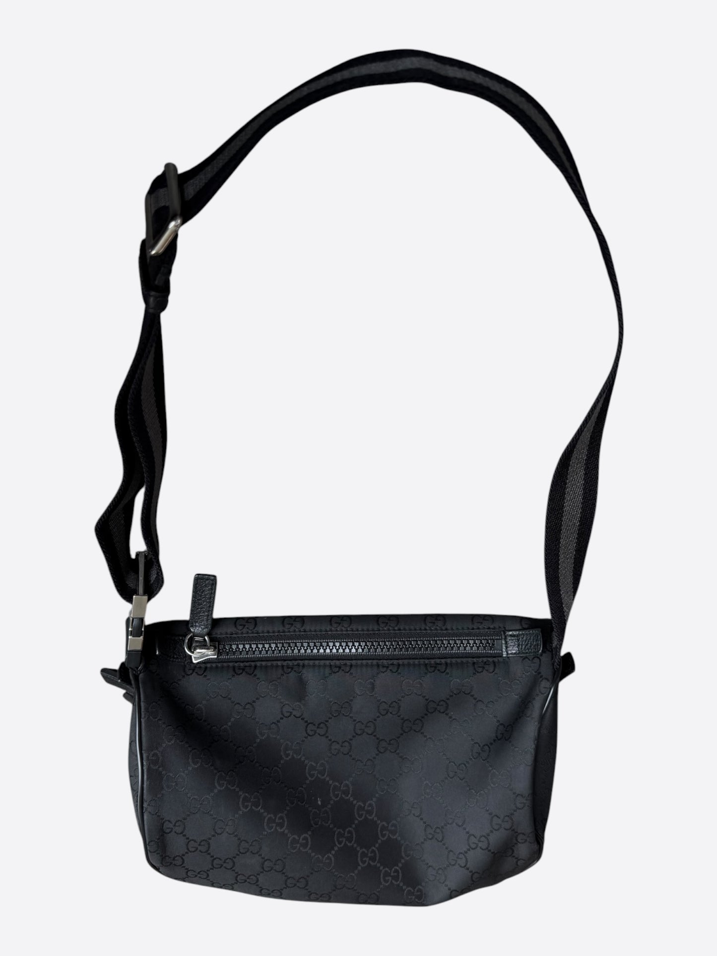 Gucci Black GG Monogram Sling Bag