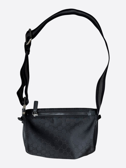 Gucci Black GG Monogram Sling Bag