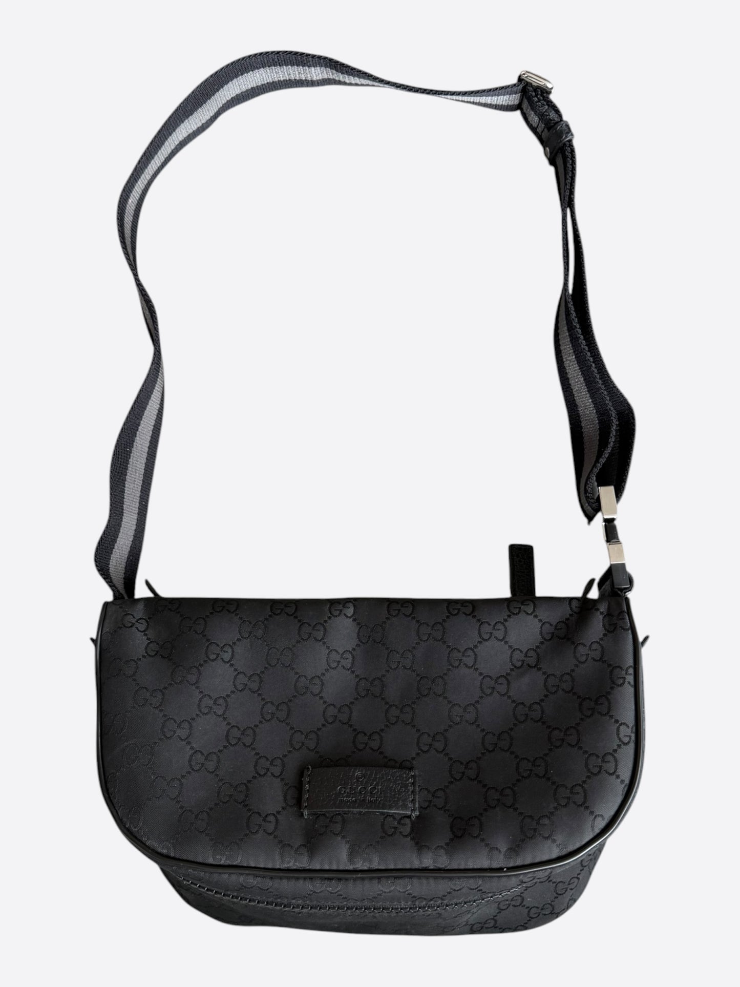 Gucci Black GG Monogram Sling Bag