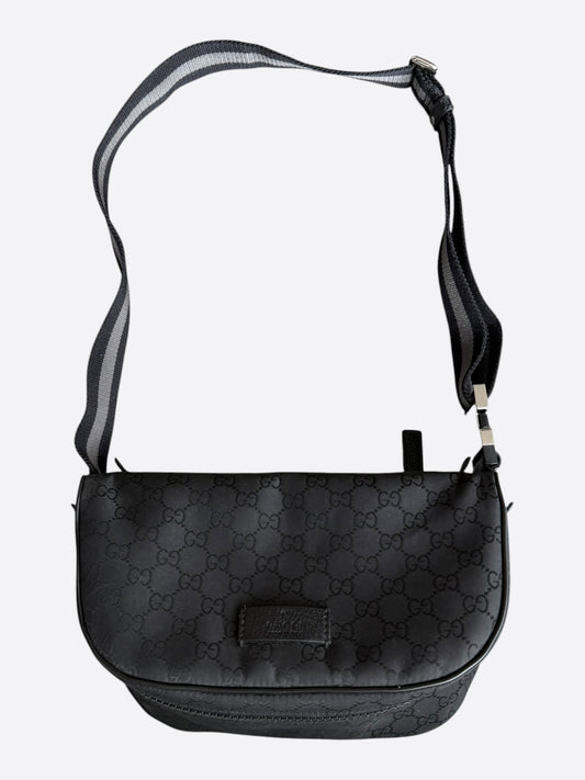 Gucci Black GG Monogram Sling Bag