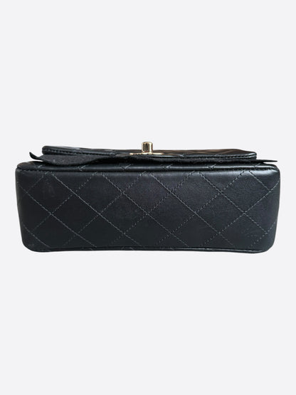 Chanel Black Lambskin Mini Rectangular Classic Flap Bag