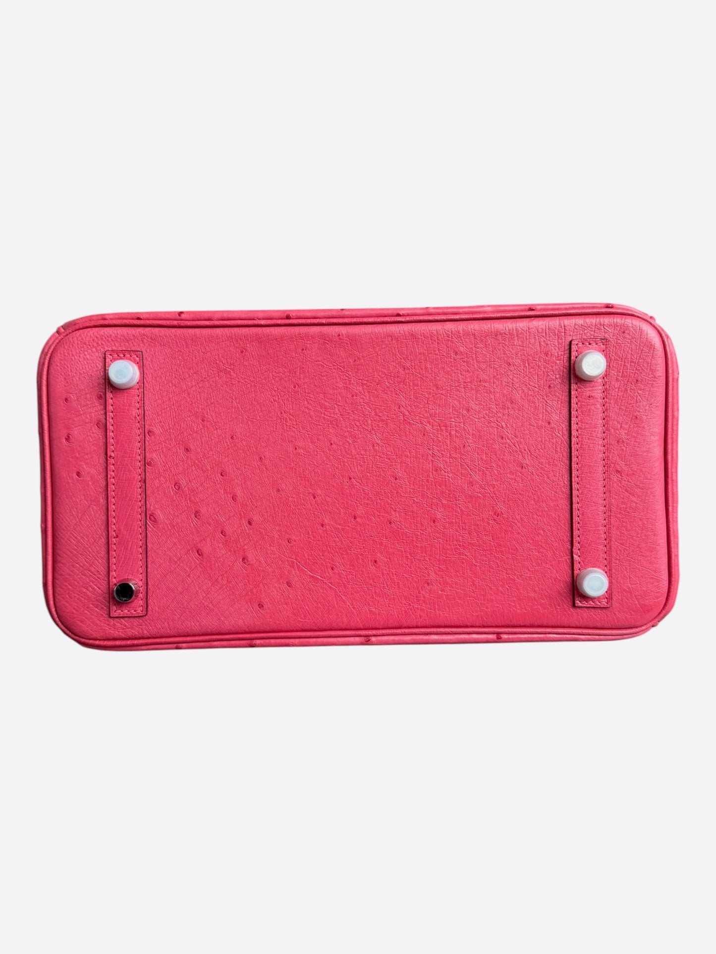 Hermès Pink Ostrich & Palladium Hardware Birkin 30