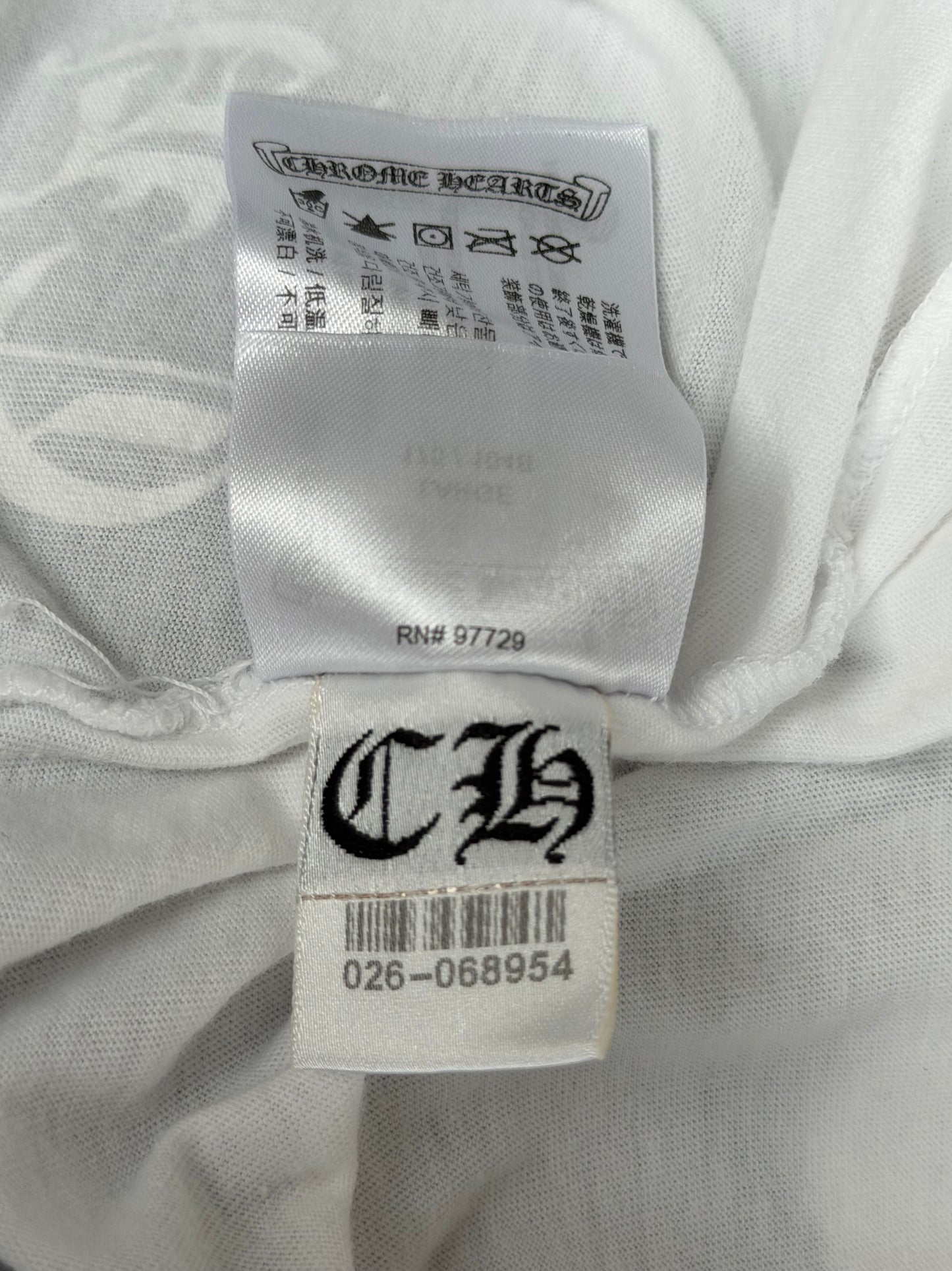 Chrome Hearts White Multicolor Cross T-Shirt