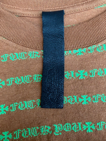 Chrome Hearts Brown & Green Striped T-Shirt