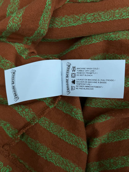 Chrome Hearts Brown & Green Striped T-Shirt