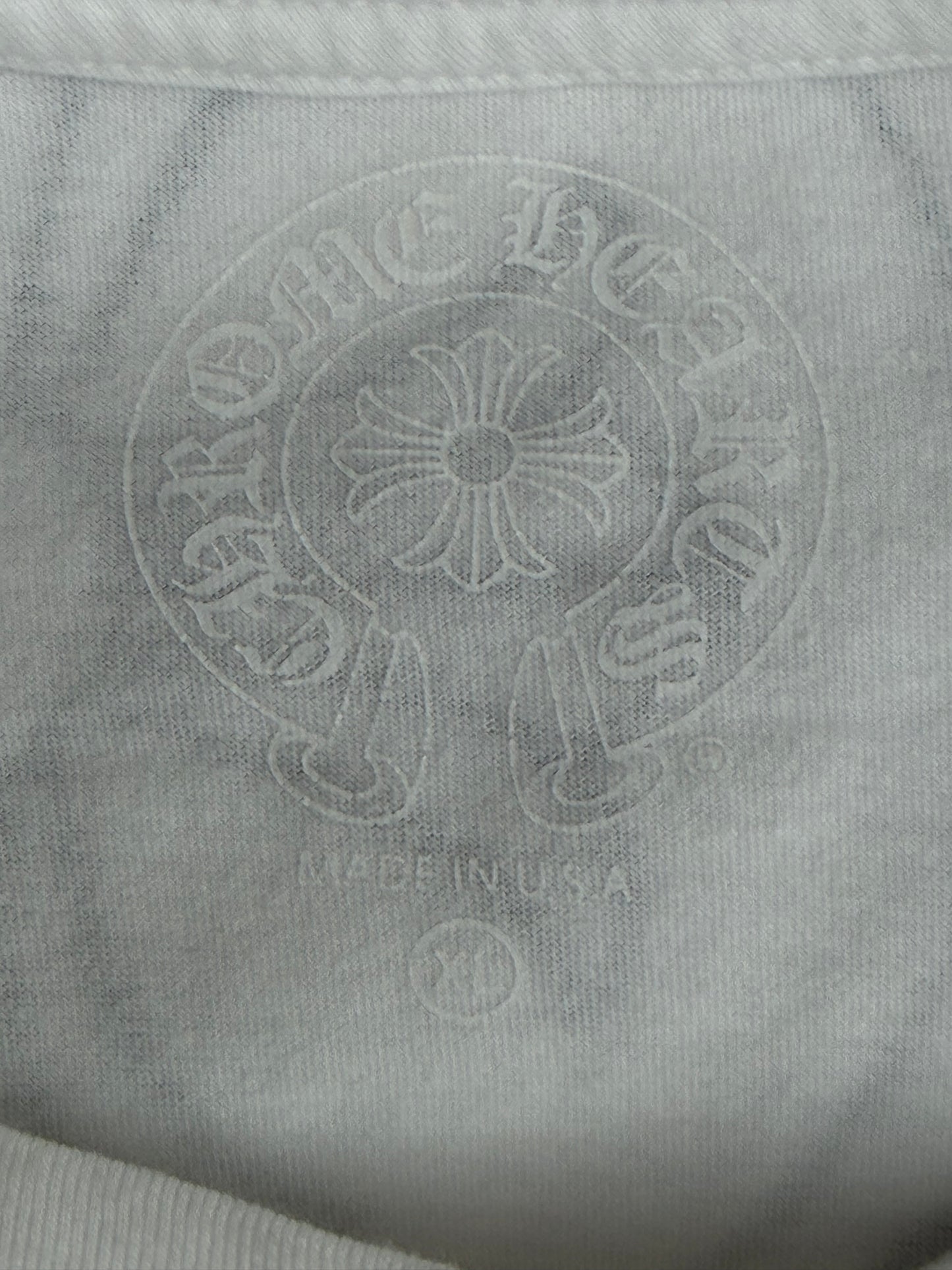 Chrome Hearts White & Black Miami Horseshoe Logo T-Shirt
