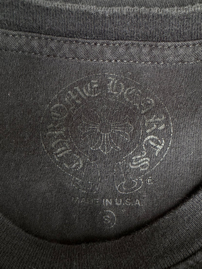 Chrome Hearts Black & White Scroll Logo T-Shirt
