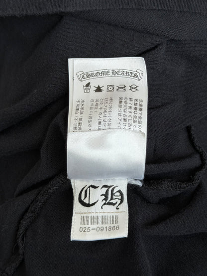 Chrome Hearts Black & White Scroll Logo T-Shirt