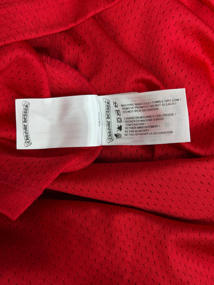 Chrome Hearts Matty Boy Red Form Mesh Jersey Longsleeve T-Shirt