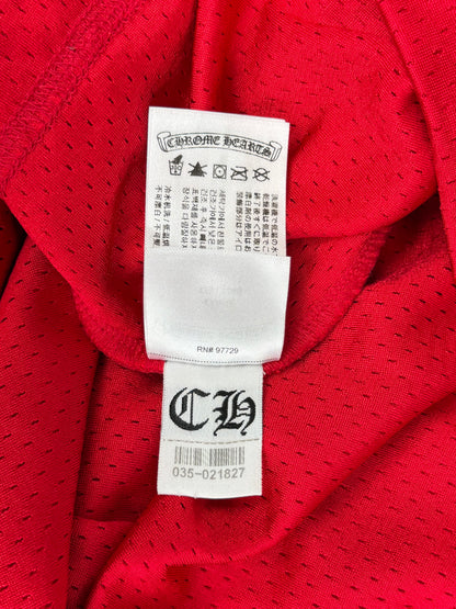 Chrome Hearts Matty Boy Red Form Mesh Jersey Longsleeve T-Shirt