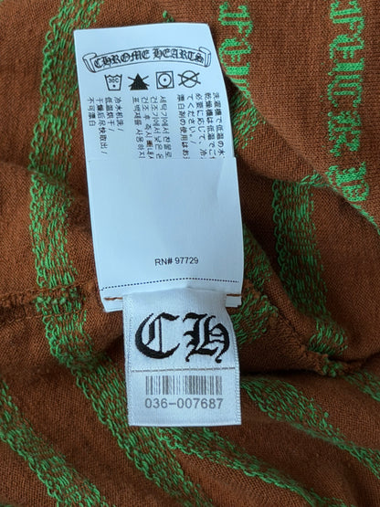 Chrome Hearts Brown & Green Striped T-Shirt