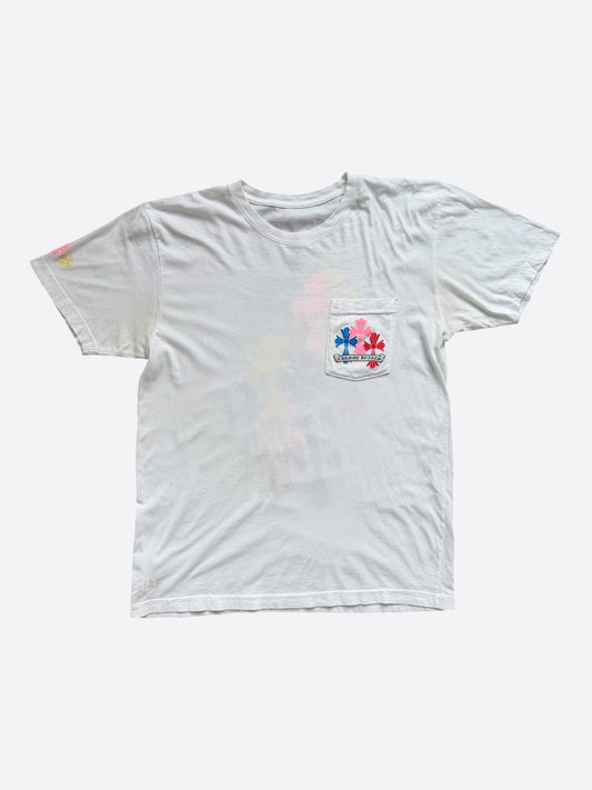 Chrome Hearts White Multicolor Cross T-Shirt