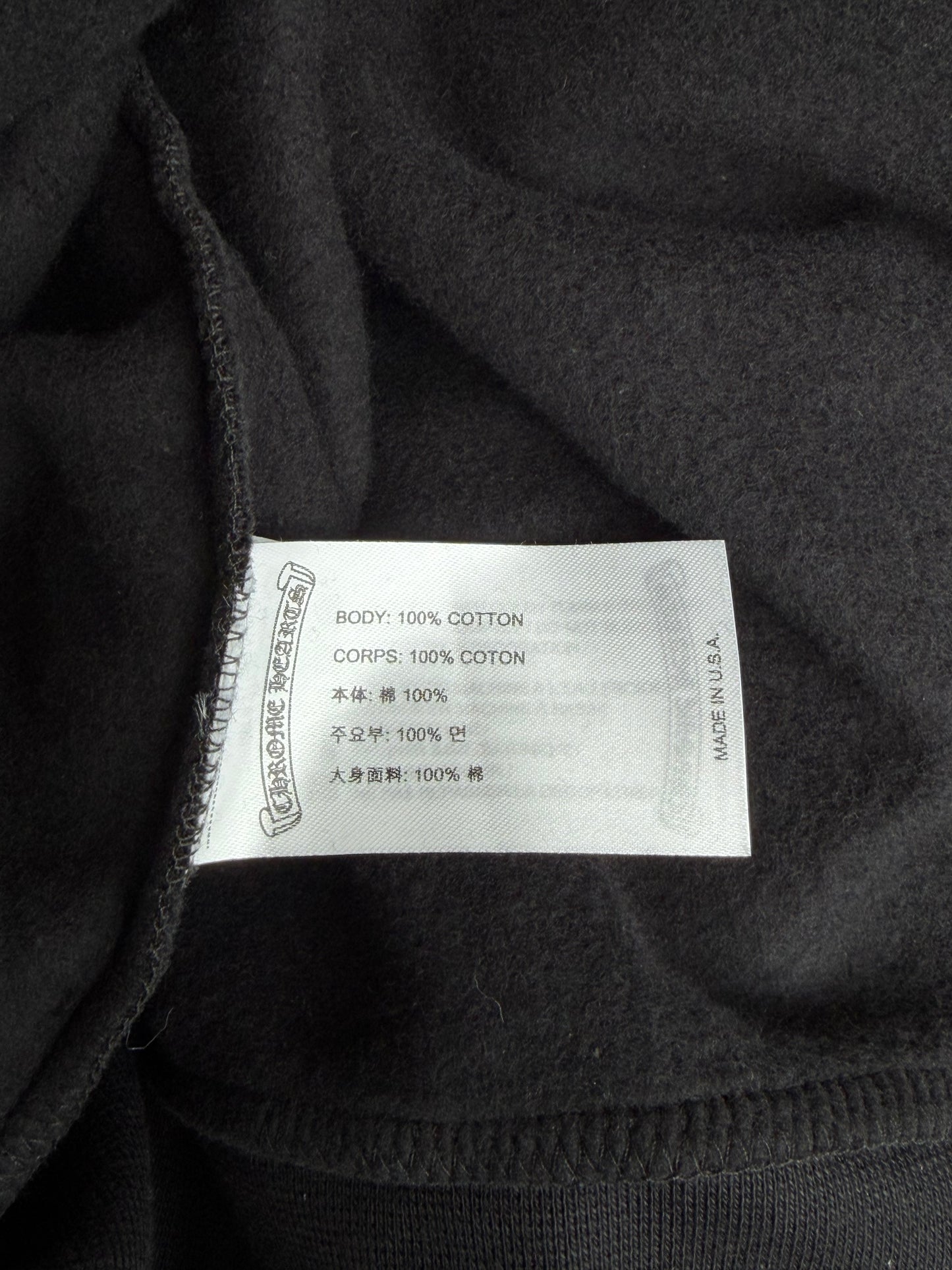 Chrome Hearts Black & Olive Script Zip Up Hoodie