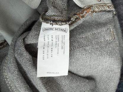 Chrome Hearts Levis Grey & Black Cross Patch Jeans