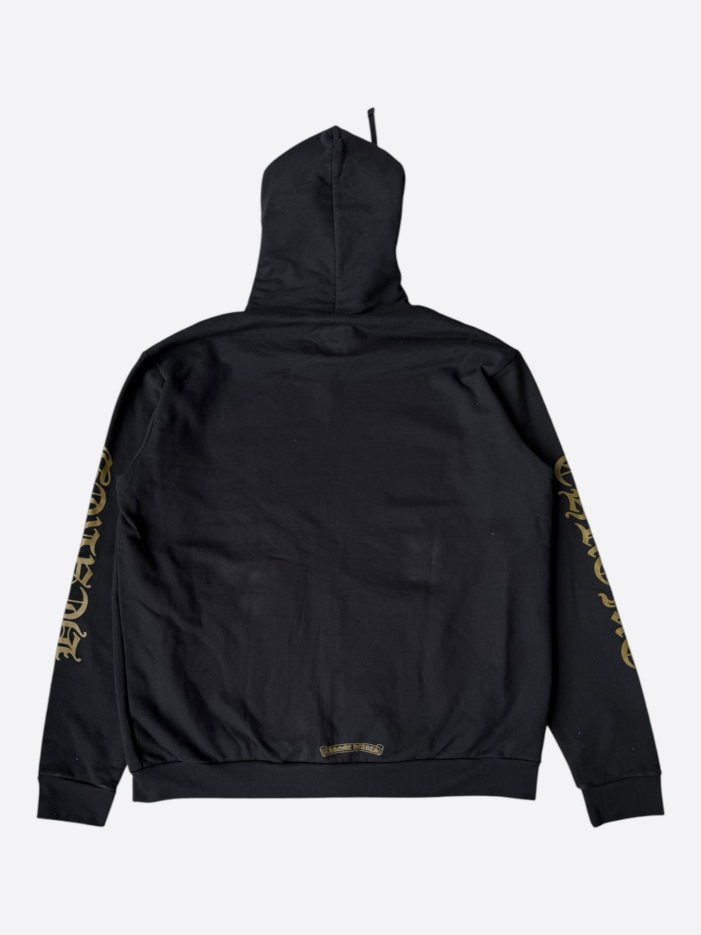 Chrome Hearts Black & Olive Script Zip Up Hoodie