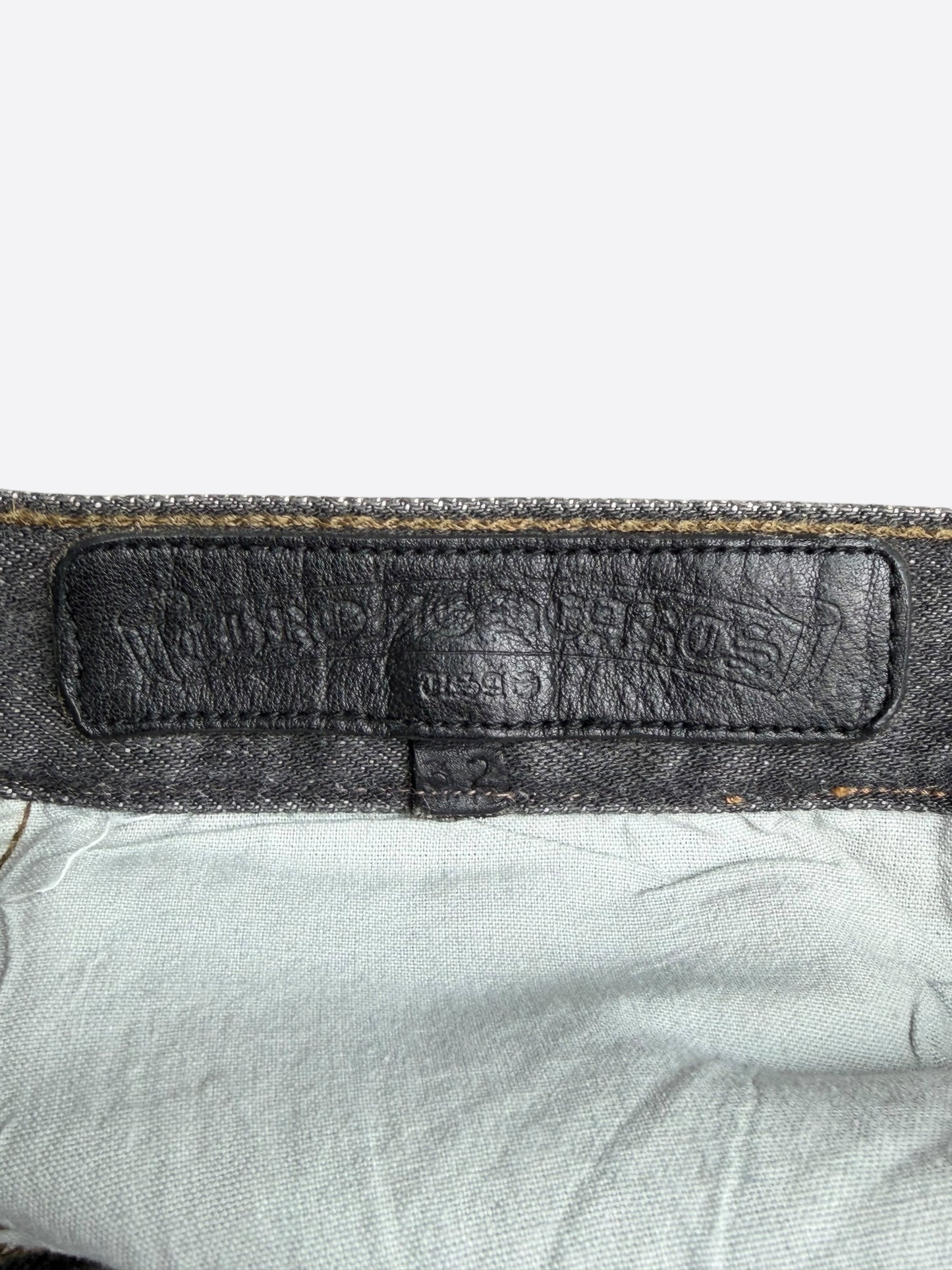 Chrome Hearts Levis Grey & Black Cross Patch Jeans