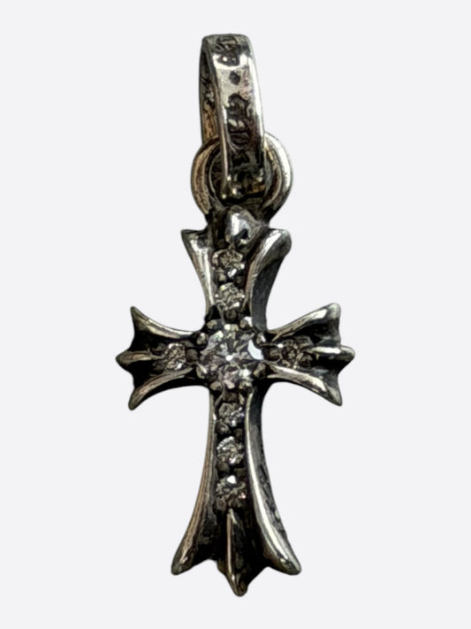 Chrome Hearts Silver & Diamond Baby Fat Pendant