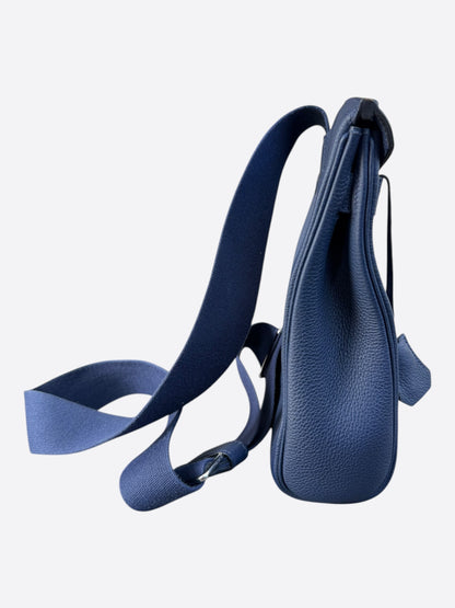 Hermes Navy HAC A Dos Crossbody Backpack