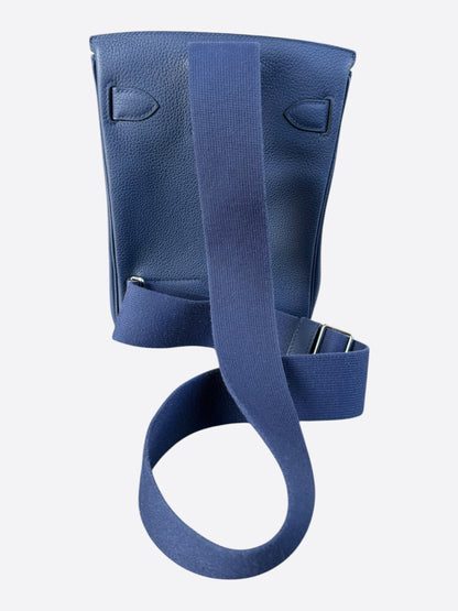 Hermes Navy HAC A Dos Crossbody Backpack
