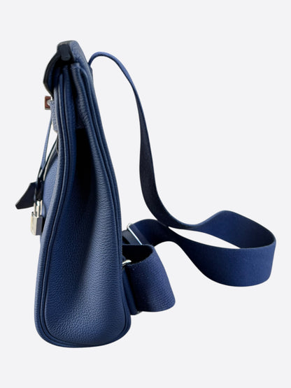 Hermes Navy HAC A Dos Crossbody Backpack
