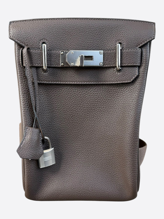 Hermes Brown HAC A Dos Crossbody Backpack