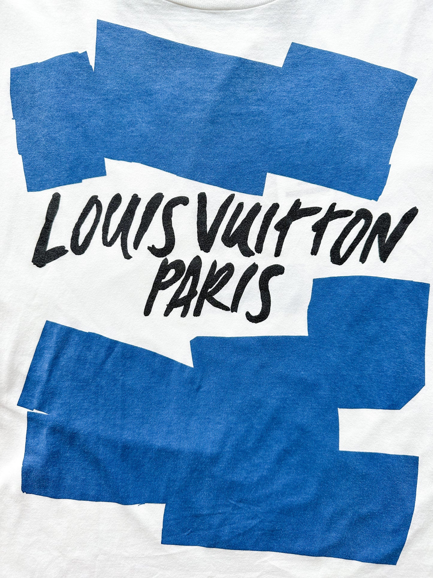 Louis Vuitton malletier paris 1854 t-shirt in blue PRE-OWNED