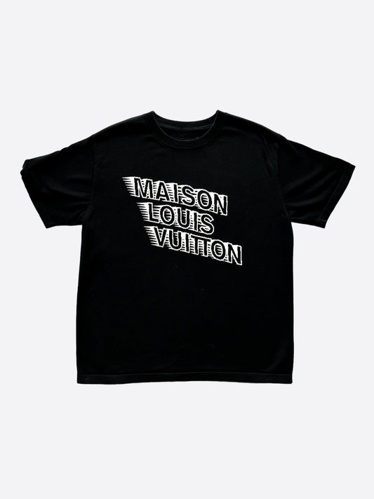 Louis Vuitton Black Maison Intarsia T-Shirt