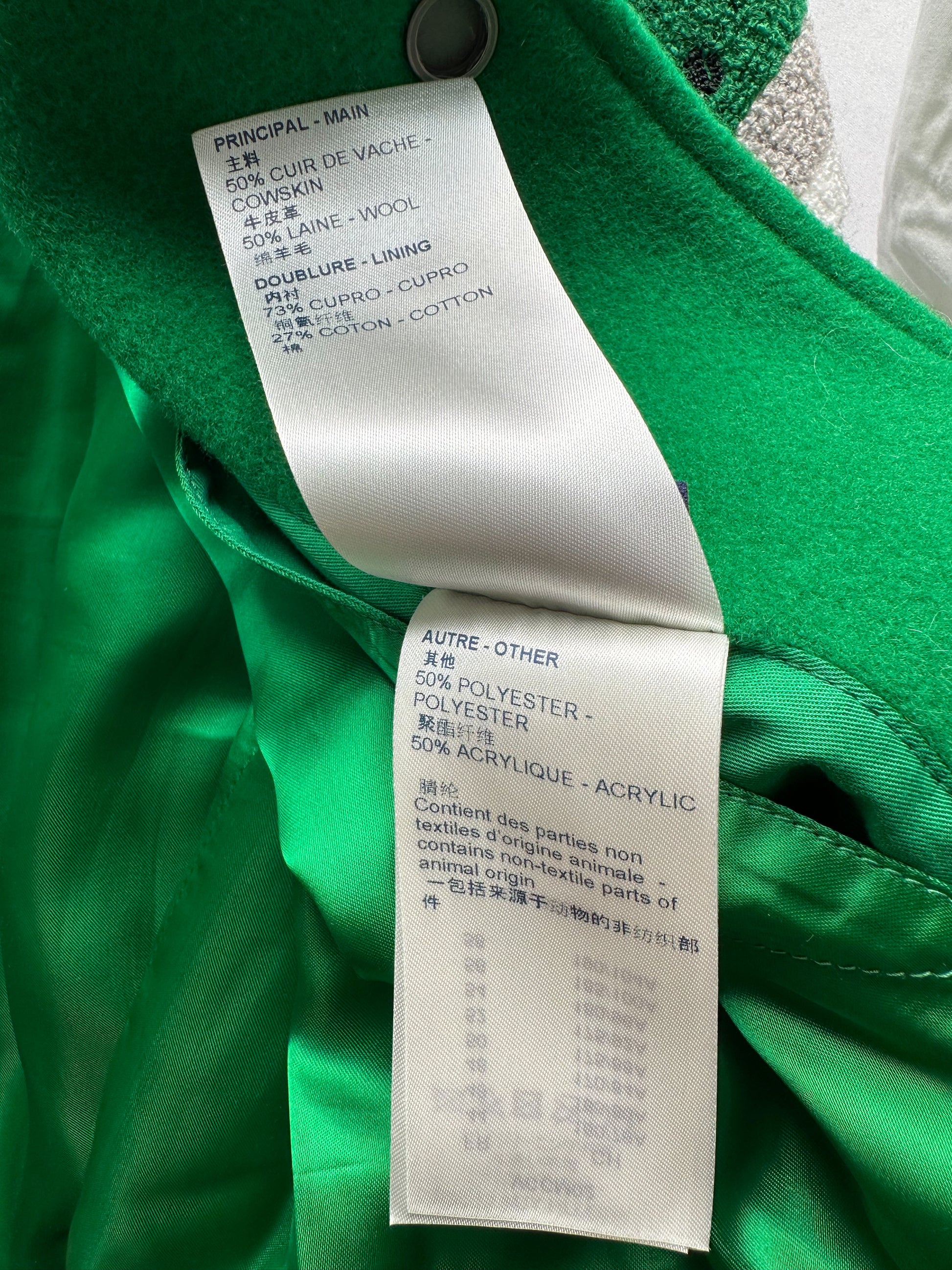 Green Louis Vuitton Varsity Jacket, GLJ