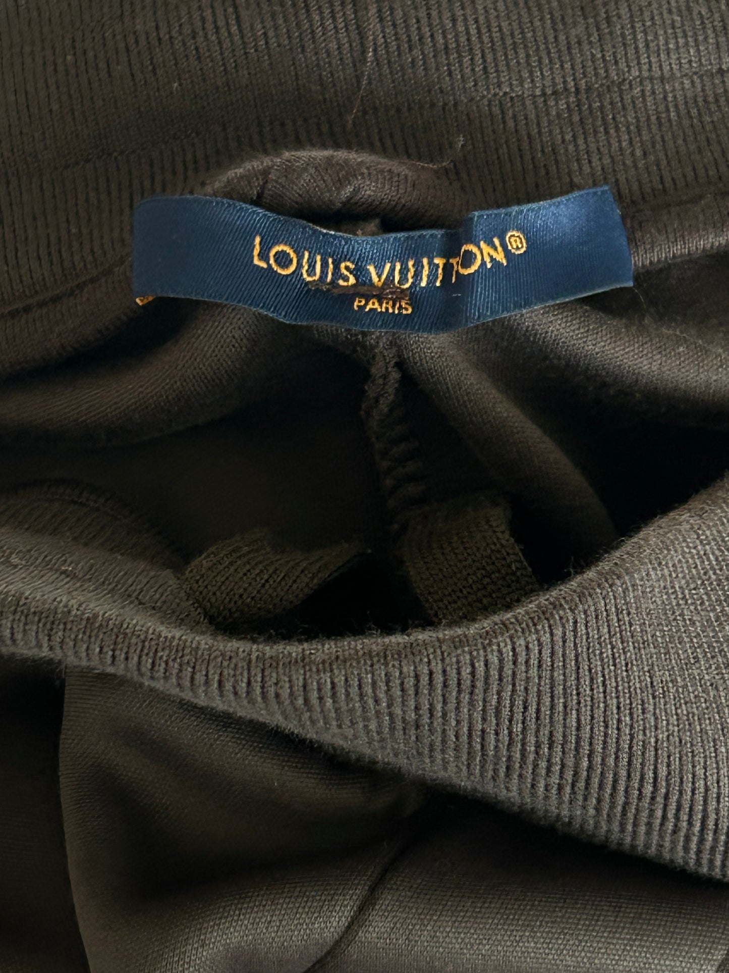 Louis Vuitton Brown Pearl Embellished Track Pants