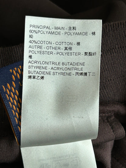 Louis Vuitton Brown Pearl Embellished Track Pants