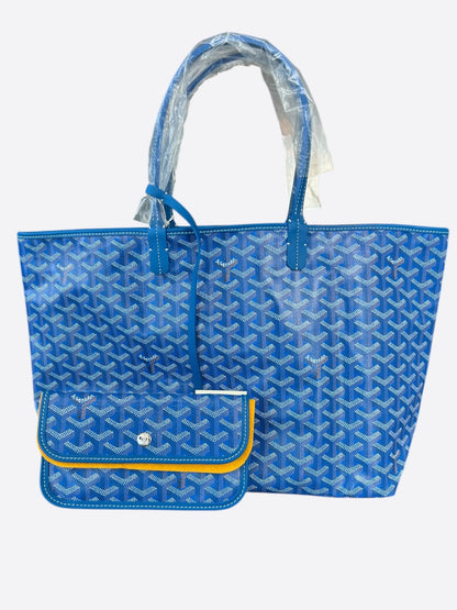 Goyard Blue St. Louis Tote Bag